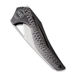 WEKNIFE ÆternA Flipper Knife Titanium Handle With Carbon Fiber Inlay (3.28" M390 Blade) 918D -WE KNIFE Shop weknife aeterna flipper knife titanium handle with carbon fiber inlay 328 m390 blade 918d 178227