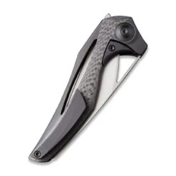 WEKNIFE ÆternA Flipper Knife Titanium Handle With Carbon Fiber Inlay (3.28" M390 Blade) 918D -WE KNIFE Shop weknife aeterna flipper knife titanium handle with carbon fiber inlay 328 m390 blade 918d 218301