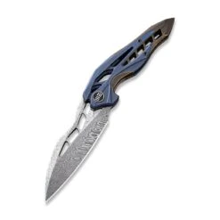 WEKNIFE Arrakis Flipper Knife Titanium Handle (3.45" Damasteel Balde) 906DS-1 -WE KNIFE Shop weknife arrakis flipper knife titanium handle 345 damasteel balde 906ds 1 852194
