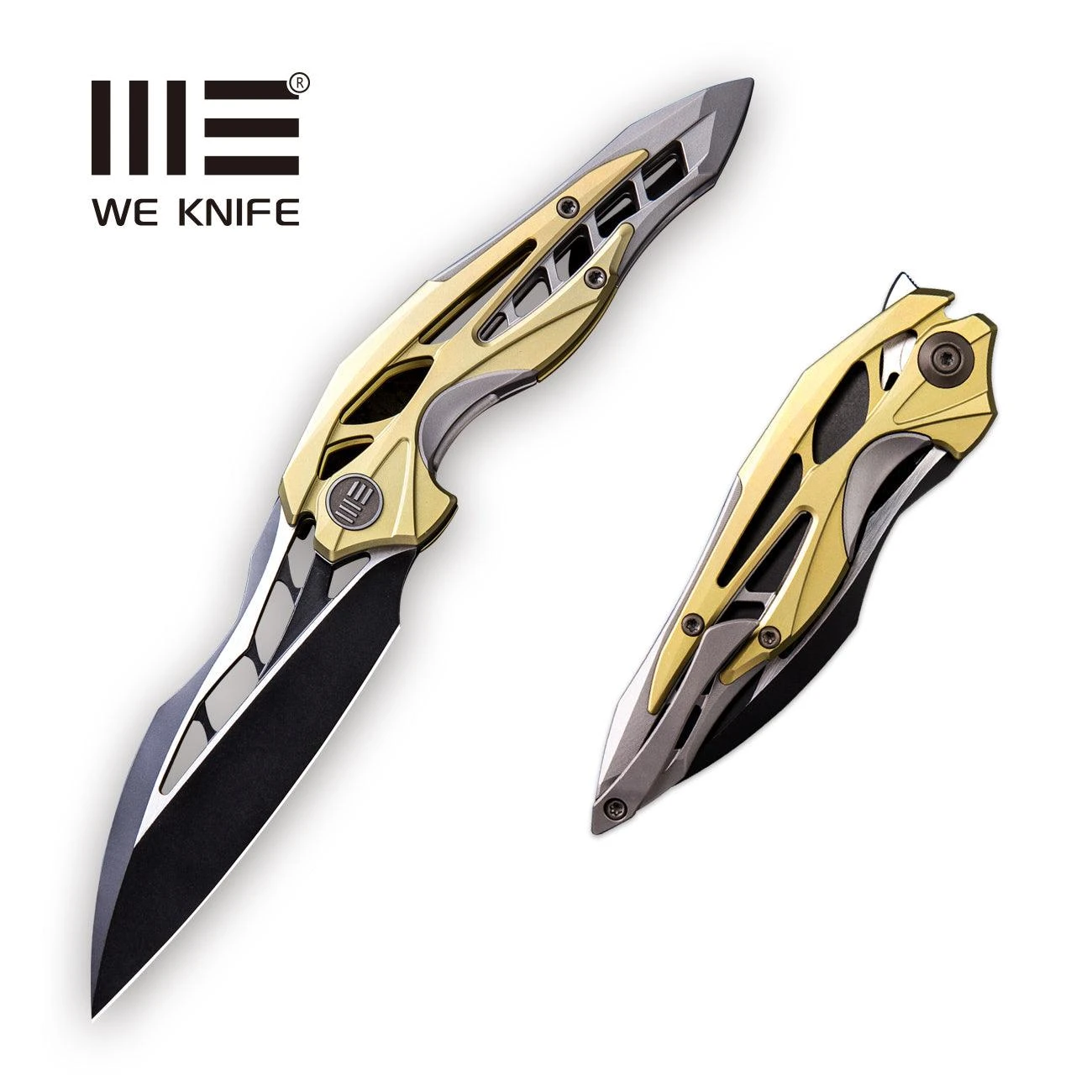 WEKNIFE Arrakis Flipper Knife Titanium Handle (3.45" M390 Blade) 906A 3 WEKNIFE Arrakis Flipper Knife Titanium Handle (3.45" M390 Blade) 906A