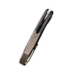 WEKNIFE Arrakis Flipper Knife Titanium Handle With Carbon Fiber Inlay (3.45" M390 Blade) 906CF-A -WE KNIFE Shop weknife arrakis flipper knife titanium handle with carbon fiber inlay 345 m390 blade 906cf a 835003