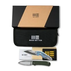 WEKNIFE Big Banter Thumb Stud Knife G10 Handle (3.69" CPM 20CV Blade) WE21045-3 -WE KNIFE Shop weknife big banter natural g10 handle 369 black stonewashed cpm 20cv blade we21045 3 556104