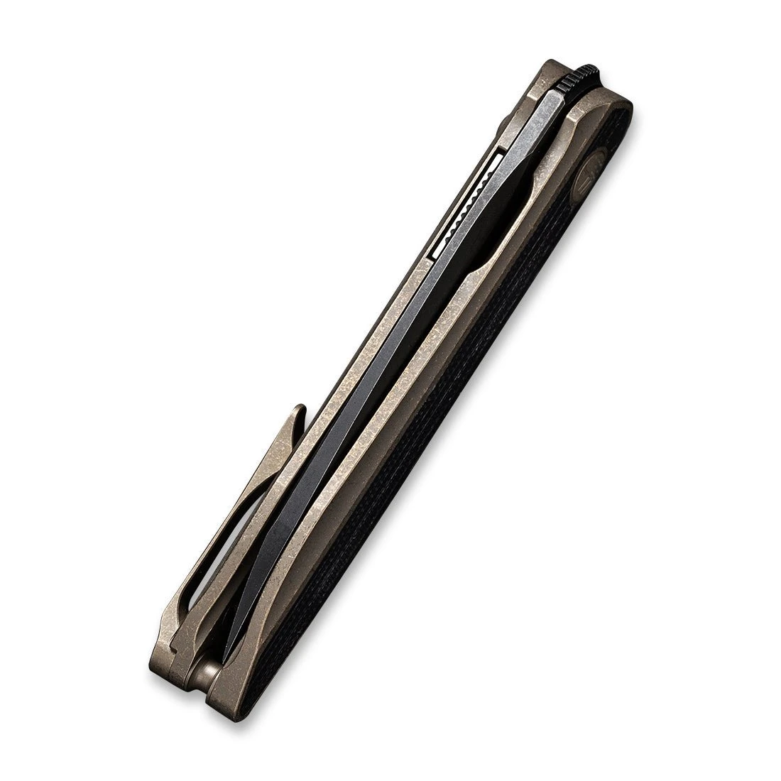 WEKNIFE Black Void Opus Front Flipper Knife Titanium Handle With G10 Inlay (2.84" CPM 20CV Blade) 2010C 9 WEKNIFE Black Void Opus Front Flipper Knife Titanium Handle With G10 Inlay (2.84" CPM 20CV Blade) 2010C - Image 7