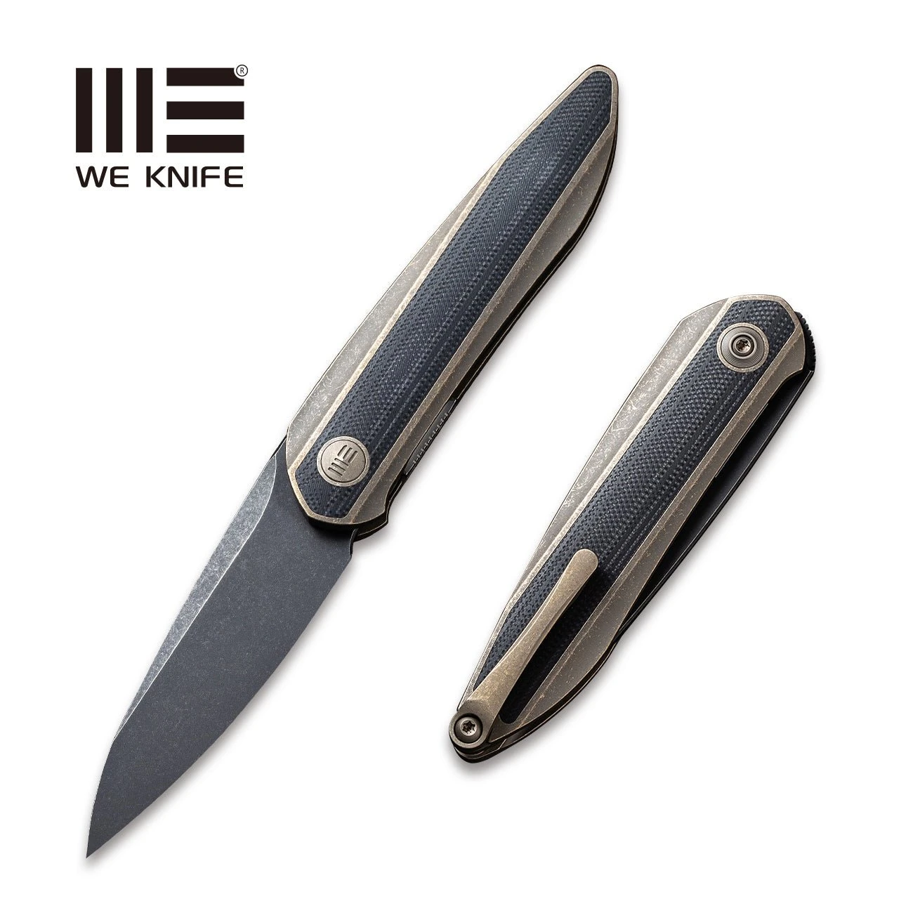 WEKNIFE Black Void Opus Front Flipper Knife Titanium Handle With G10 Inlay (2.84" CPM 20CV Blade) 2010C 3 WEKNIFE Black Void Opus Front Flipper Knife Titanium Handle With G10 Inlay (2.84" CPM 20CV Blade) 2010C