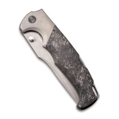 WEKNIFE Blocao Thumb Stud Knife Titanium With Carbon Fiber Inlay (4.21" CPM S35VN Blade) 920A -WE KNIFE Shop weknife blocao thumb stud knife titanium with carbon fiber inlay 421 cpm s35vn blade 920a 408011