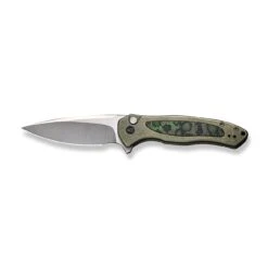 WEKNIFE Button Lock Kitefin Flipper Knife Green Titanium Handle With Jungle Wear Fat Carbon Fiber Inlay (3.22" Hand Polished Satin CPM 20CV Blade) WE19002N-2 -WE KNIFE Shop weknife button lock kitefin flipper knife green titanium handle with jungle wear fat carbon fiber inlay 322 hand polished satin cpm 20cv blade we19002n 2 386680