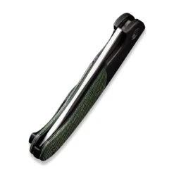 WEKNIFE Curvaceous Flipper Knife Titanium Handle With Micarta Inlay (3.70" CPM 20CV Blade) WE20012-2 -WE KNIFE Shop weknife curvaceous flipper knife titanium handle with micarta inlay 370 cpm 20cv blade we20012 2 117150