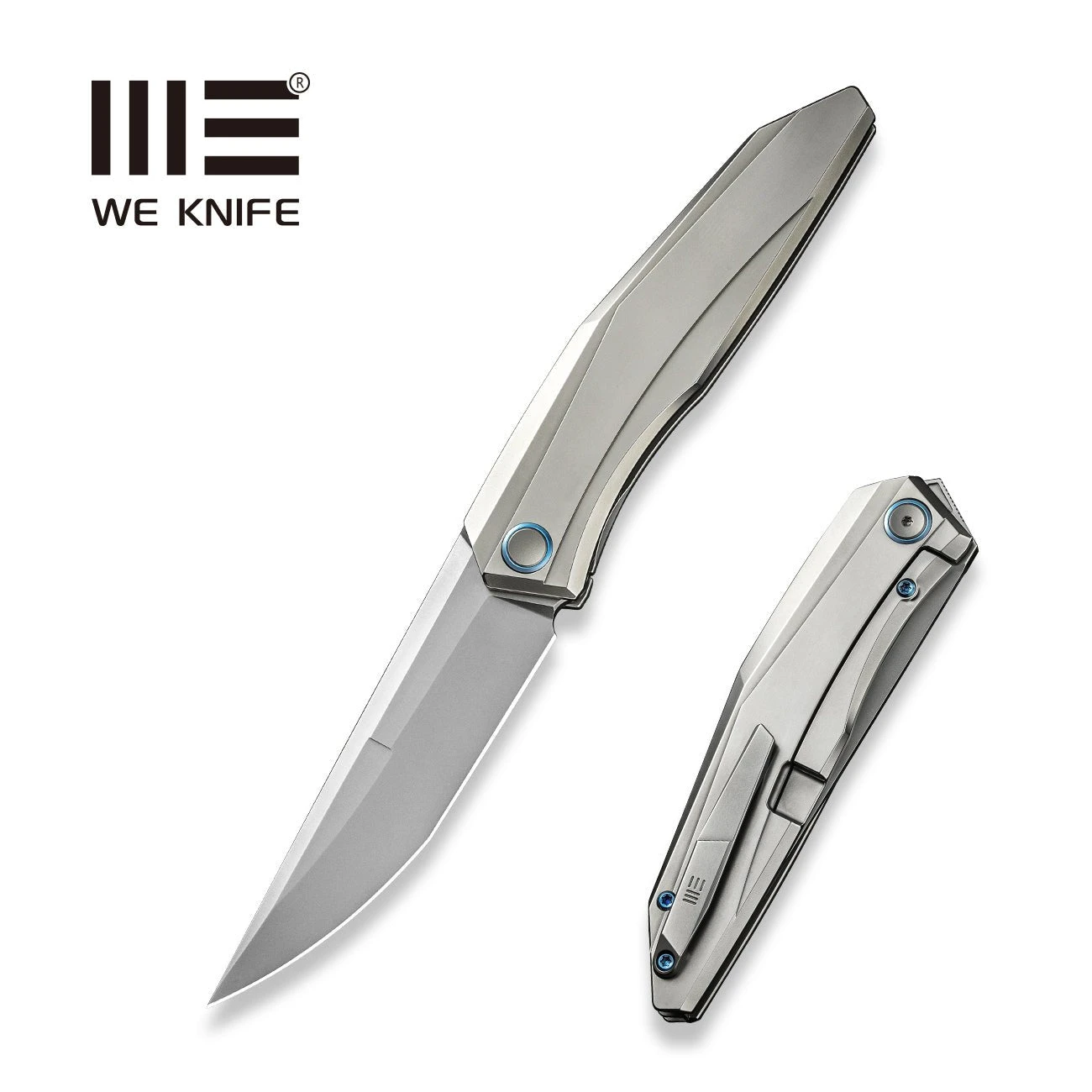 WEKNIFE Cybernetic Top Flipper Knife Titanium Handle (3.91" CPM 20CV Blade) WE22033-2 3 WEKNIFE Cybernetic Top Flipper Knife Titanium Handle (3.91" CPM 20CV Blade) WE22033-2