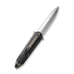 WEKNIFE Diatomic Flipper Knife Titanium Handle (3.78" CPM 20CV Blade) WE22032-3 -WE KNIFE Shop weknife diatomic flipper knife black titanium handle bronze endcap 378 polished bead blasted cpm 20cv blade we22032 3 823154