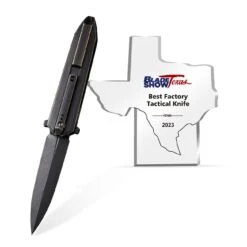 WE KNIFE Shop -WE KNIFE Shop weknife diatomic flipper knife bronze black titanium handle endcap 378 black stonewashed cpm 20cv blade we22032 1 290591