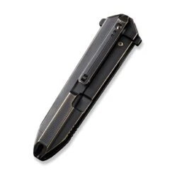 WEKNIFE Diatomic Flipper Knife Titanium Handle (3.78" CPM 20CV Blade) WE22032-1 -WE KNIFE Shop weknife diatomic flipper knife bronze black titanium handle endcap 378 black stonewashed cpm 20cv blade we22032 1 780354