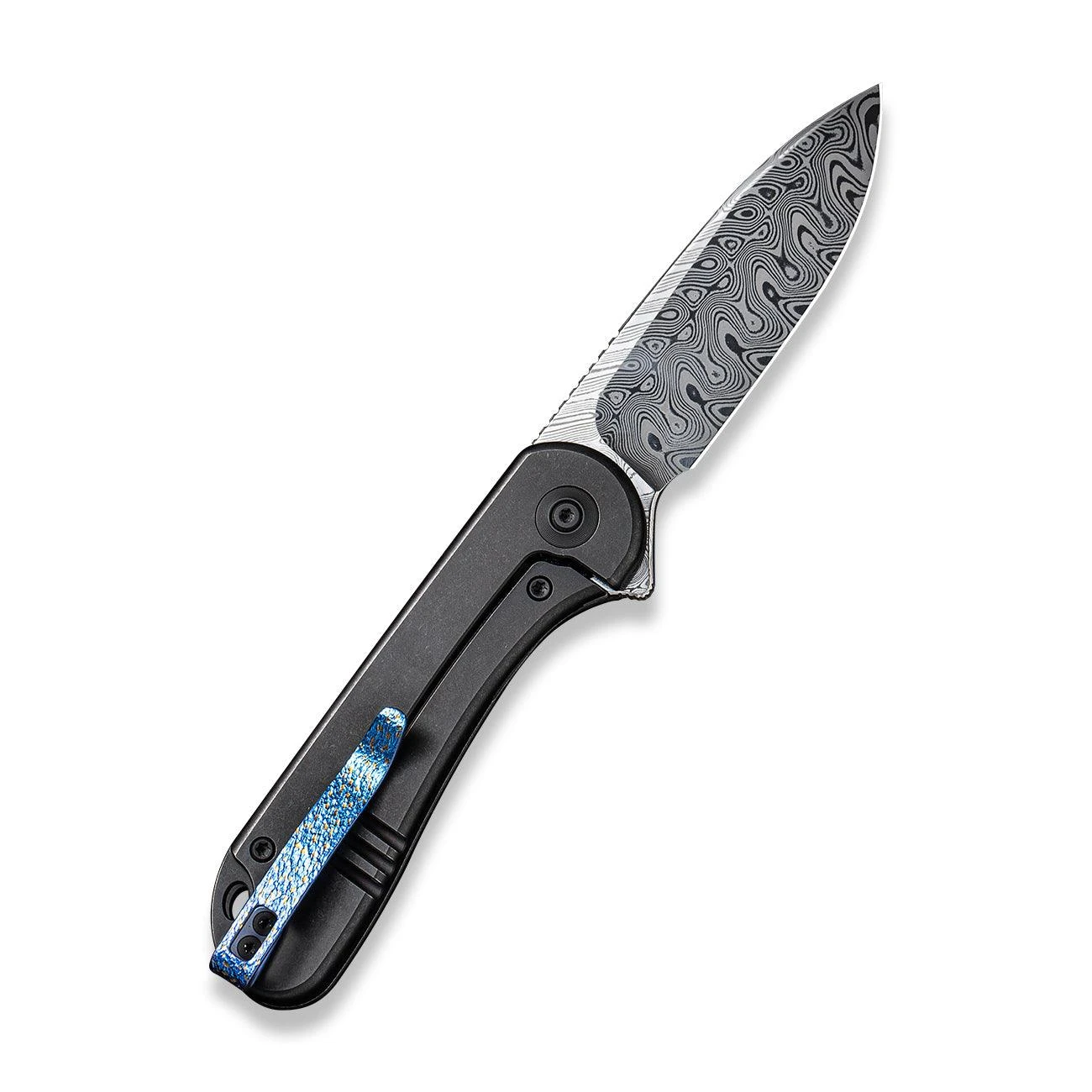 WEKNIFE Elementum Flipper Knife Titanium Handle (2.96" Hakkapella Damasteel Blade) WE18062X-DS1 4 WEKNIFE Elementum Flipper Knife Titanium Handle (2.96" Hakkapella Damasteel Blade) WE18062X-DS1 - Image 2