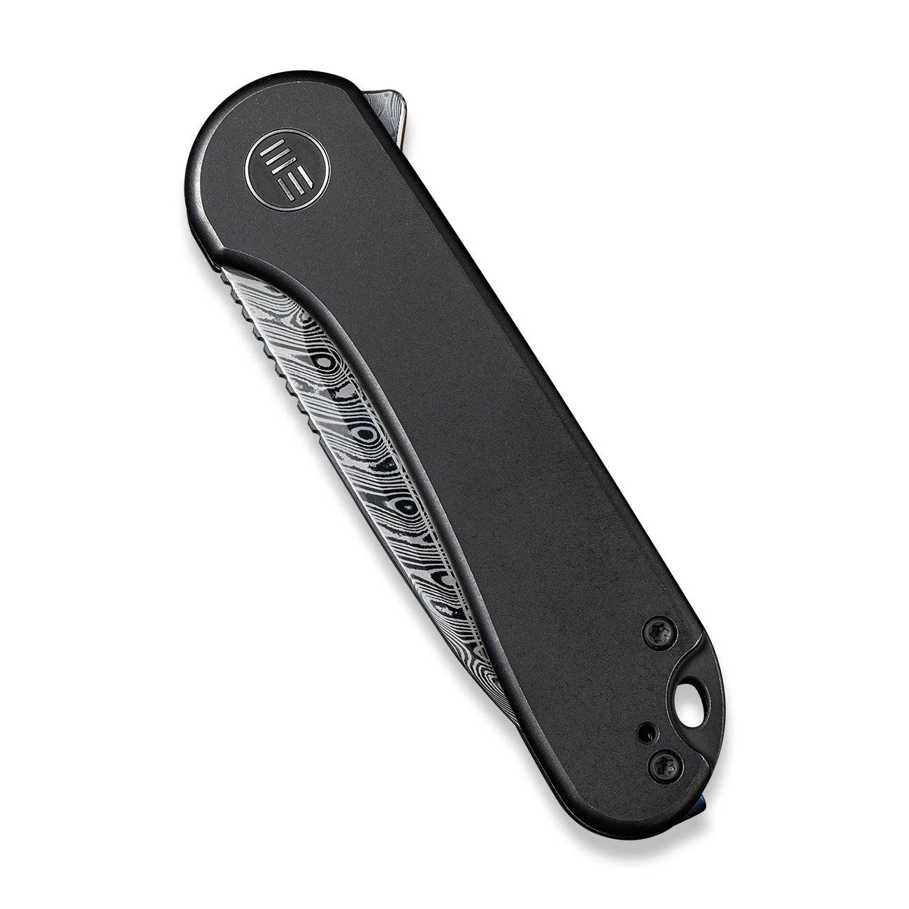 WEKNIFE Elementum Flipper Knife Titanium Handle (2.96" Hakkapella Damasteel Blade) WE18062X-DS1 7 WEKNIFE Elementum Flipper Knife Titanium Handle (2.96" Hakkapella Damasteel Blade) WE18062X-DS1 - Image 5