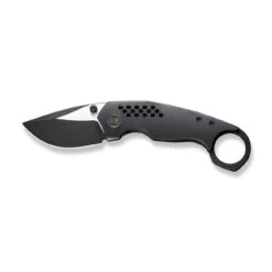 WEKNIFE Envisage Front Flipper Knife Titanium Handle (2.42" CPM 20CV Blade) WE22013-2 -WE KNIFE Shop weknife envisage front flipper knife black titanium handle 242 black stonewashed cpm 20cv blade satin flat we22013 2 237715