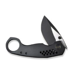 WEKNIFE Envisage Front Flipper Knife Titanium Handle (2.42" CPM 20CV Blade) WE22013-2 -WE KNIFE Shop weknife envisage front flipper knife black titanium handle 242 black stonewashed cpm 20cv blade satin flat we22013 2 549914