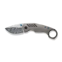 WEKNIFE Envisage Front Flipper Knife Titanium Handle (2.42" Damasteel Blade) WE22013-DS1 -WE KNIFE Shop weknife envisage front flipper knife gray titanium handle 242 hakkapella damasteel blade we22013 ds1 583515