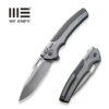 WEKNIFE Exciton Flipper & Button Lock Knife Titanium Handle With Carbon Fiber Integral Spacer (3.68" CPM 20CV Blade) WE22038A-3 -WE KNIFE Shop weknife exciton flipper button lock knife gray titanium handle with twill carbon fiber integral spacer 368 silver bead blasted cpm 20cv blade we22038a 3 511143