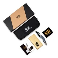 WEKNIFE Ignio Flipper & Thumb Hole Knife Black Titanium Handle (3.3" Hakkapella Damasteel Blade) WE22042B-DS1 -WE KNIFE Shop weknife ignio flipper thumb hole knife black titanium handle 33 hakkapella damasteel blade we22042b ds1 380225