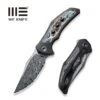 WEKNIFE Magnetron Flipper Knife Titanium Handle With Carbon Fiber Inlay (3.76" Damasteel Blade) WE18058-DS1 -WE KNIFE Shop weknife magnetron flipper knife black titanium handle with nebula fat carbon fiber inlay 376 heimskringla damasteel blade we18058 ds1 130200
