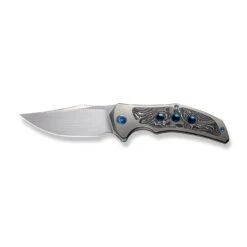 WEKNIFE Magnetron Flipper Knife Titanium Handle With Carbon Fiber Inlay (3.76" CPM 20CV Blade) WE18058-1 -WE KNIFE Shop weknife magnetron flipper knife gray titanium handle with aluminum foil carbon fiber inlay 376 hand rubbed satin cpm 20cv blade we18058 1 754008
