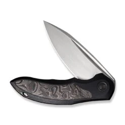 WEKNIFE Makani Flipper Knife Titanium Handle With Carbon Fiber Inlay (3.61" CPM 20CV Blade) WE21048B-1 -WE KNIFE Shop weknife makani flipper knife titanium handle with carbon fiber inlay 361 cpm 20cv blade we21048b 1 138798