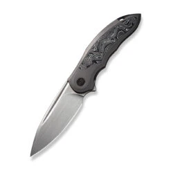 WEKNIFE Makani Flipper Knife Titanium Handle With Carbon Fiber Inlay (3.61" CPM 20CV Blade) WE21048B-2 -WE KNIFE Shop weknife makani flipper knife titanium handle with carbon fiber inlay 361 cpm 20cv blade we21048b 2 869597