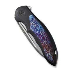 WEKNIFE Makani Flipper Knife Titanium Handle With Flamed Titanium Inlay (3.61" CPM 20CV Blade) WE21048B-3 -WE KNIFE Shop weknife makani flipper knife titanium handle with flamed titanium inlay 361 cpm 20cv blade we21048b 3 279129