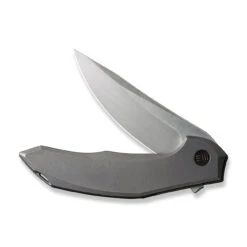 WEKNIFE Merata Flipper Knife Titanium Handle (3.68" CPM 20CV Blade) WE22008A-2 -WE KNIFE Shop weknife merata flipper knife gray titanium handle 368 hand rubbed satin cpm 20cv blade we22008a 2 204761
