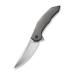 WEKNIFE Merata Flipper Knife Titanium Handle (3.68" CPM 20CV Blade) WE22008A-2 -WE KNIFE Shop weknife merata flipper knife gray titanium handle 368 hand rubbed satin cpm 20cv blade we22008a 2 235385