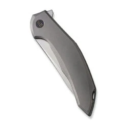 WEKNIFE Merata Flipper Knife Titanium Handle (3.68" CPM 20CV Blade) WE22008A-2 -WE KNIFE Shop weknife merata flipper knife gray titanium handle 368 hand rubbed satin cpm 20cv blade we22008a 2 460842