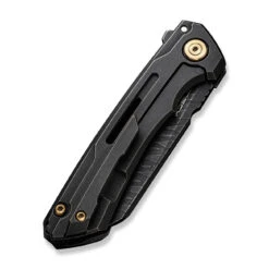 WEKNIFE Mini Buster Flipper Knife Black Stonewashed With Etching Pattern Titanium Presentation Handle With Black Stonewashed Titanium Lock Side Handle (3.43" Black Stonewashed With Etching Pattern CPM 20CV Blade) 2003D -WE KNIFE Shop weknife mini buster flipper knife black stonewashed with etching pattern titanium presentation handle with black stonewashed titanium lock side handle 343 black 204753