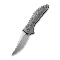 WEKNIFE Mini Synergy Flipper Knife Titanium Handle With Carbon Fiber Inlay (2.93" CPM 20CV Blade) 2011CF-A -WE KNIFE Shop weknife mini synergy flipper knife titanium integral handle with carbon fiber inlay 293 cpm 20cv blade 2011cf a 733527