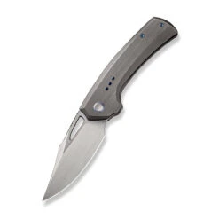 WEKNIFE Nefaris Flipper Knife Titanium Handle (3.48" CPM 20CV Blade) WE22040D-1 -WE KNIFE Shop weknife nefaris button lock knife gray hand rubbed titanium handle 348 hand rubbed satin cpm 20cv blade we22040d 1 134653