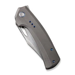 WEKNIFE Nefaris Flipper Knife Titanium Handle (3.48" CPM 20CV Blade) WE22040D-1 -WE KNIFE Shop weknife nefaris button lock knife gray hand rubbed titanium handle 348 hand rubbed satin cpm 20cv blade we22040d 1 243857
