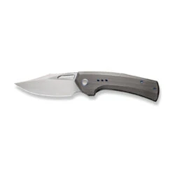 WEKNIFE Nefaris Flipper Knife Titanium Handle (3.48" CPM 20CV Blade) WE22040D-1 -WE KNIFE Shop weknife nefaris button lock knife gray hand rubbed titanium handle 348 hand rubbed satin cpm 20cv blade we22040d 1 773801
