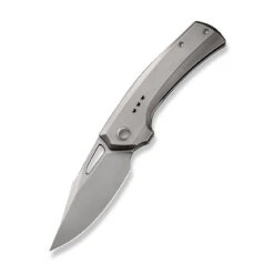 WEKNIFE Nefaris Flipper Knife Titanium Handle (3.48" CPM 20CV Blade) WE22040D-2 -WE KNIFE Shop weknife nefaris button lock knife polished bead blasted titanium handle 348 polished bead blasted cpm 20cv blade we22040d 2 775781