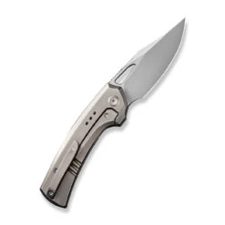 WE KNIFE Shop -WE KNIFE Shop weknife nefaris button lock knife polished bead blasted titanium handle with aluminum foil carbon fiber inlay 348 polished bead blasted cpm 20cv blade we22040f 768875