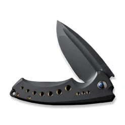 WEKNIFE Nexusia Flipper Knife Titanium Handle (3.48" CPM 20CV Blade) WE22044-1 -WE KNIFE Shop weknife nexusia flipper knife black titanium handle 348 black stonewashed cpm 20cv blade we22044 1 671102