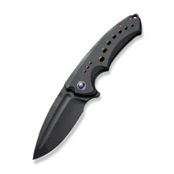 WEKNIFE Nexusia Flipper Knife Titanium Handle (3.48" CPM 20CV Blade) WE22044-1 -WE KNIFE Shop weknife nexusia flipper knife black titanium handle 348 black stonewashed cpm 20cv blade we22044 1 991608