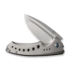 WEKNIFE Nexusia Flipper Knife Titanium Handle (3.48" CPM 20CV Blade) WE22044-4 16 WEKNIFE Nexusia Flipper Knife Titanium Handle (3.48" CPM 20CV Blade) WE22044-4 -WE KNIFE Shop weknife nexusia flipper knife polished bead blasted titanium handle 348 polished bead blasted cpm 20cv blade we22044 4 856098