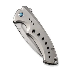 WEKNIFE Nexusia Flipper Knife Titanium Handle (3.48" CPM 20CV Blade) WE22044-4 17 WEKNIFE Nexusia Flipper Knife Titanium Handle (3.48" CPM 20CV Blade) WE22044-4 -WE KNIFE Shop weknife nexusia flipper knife polished bead blasted titanium handle 348 polished bead blasted cpm 20cv blade we22044 4 864267