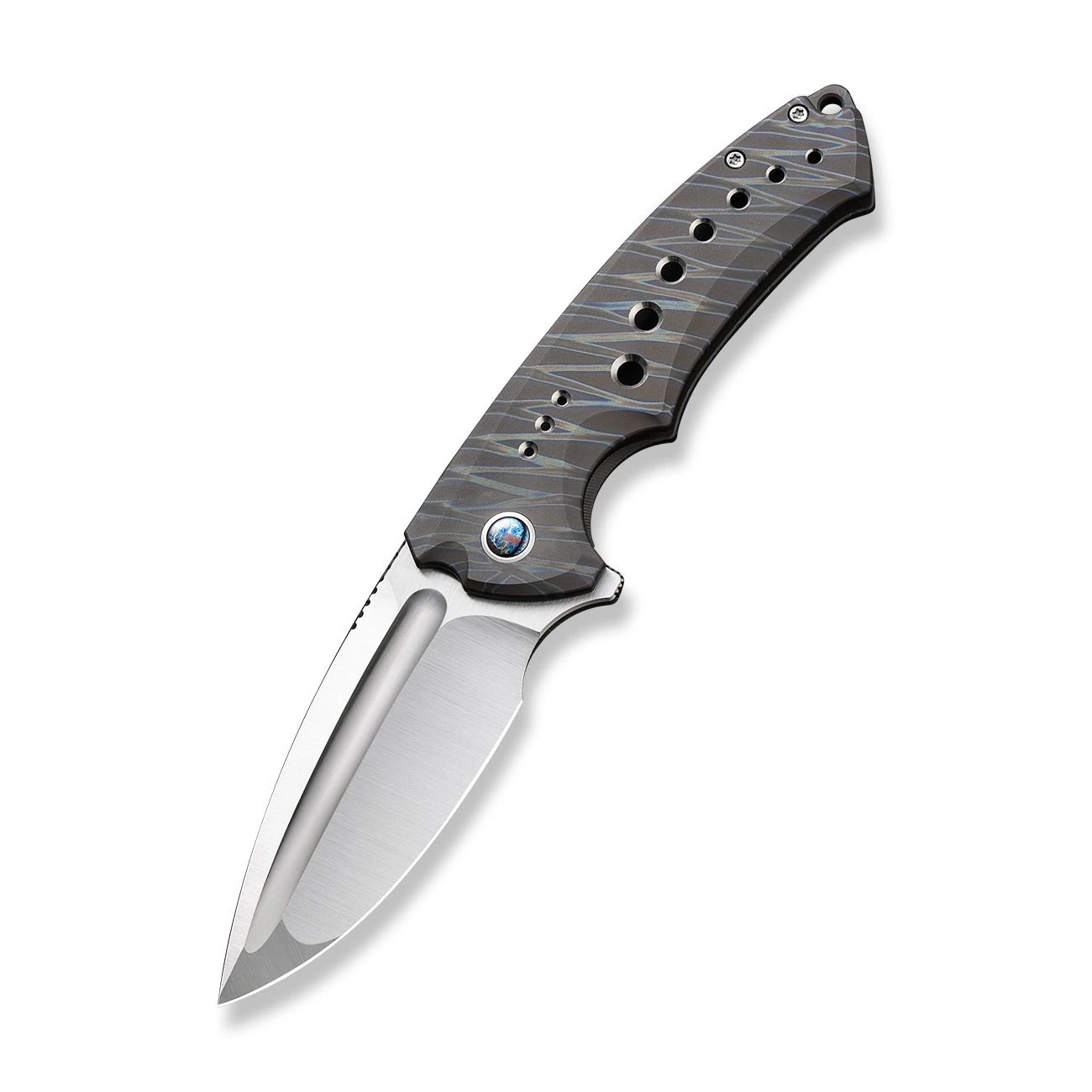 WEKNIFE Nexusia Flipper Knife Titanium Handle (3.48" CPM 20CV Blade) WE22044-3 5 WEKNIFE Nexusia Flipper Knife Titanium Handle (3.48" CPM 20CV Blade) WE22044-3 - Image 3