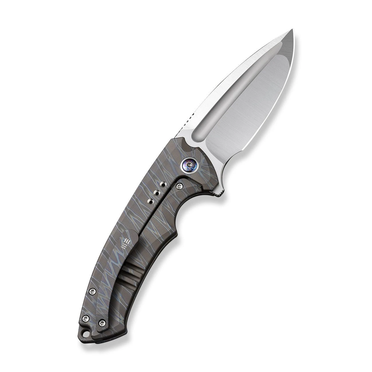 WEKNIFE Nexusia Flipper Knife Titanium Handle (3.48" CPM 20CV Blade) WE22044-3 4 WEKNIFE Nexusia Flipper Knife Titanium Handle (3.48" CPM 20CV Blade) WE22044-3 - Image 2