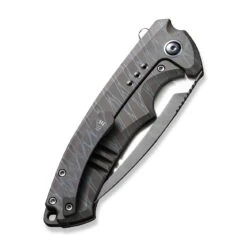 WEKNIFE Nexusia Flipper Knife Titanium Handle (3.48" CPM 20CV Blade) WE22044-3 18 WEKNIFE Nexusia Flipper Knife Titanium Handle (3.48" CPM 20CV Blade) WE22044-3 -WE KNIFE Shop weknife nexusia flipper knife tiger stripe pattern flamed titanium handle 348 hand polished satin cpm 20cv blade we22044 3 224199