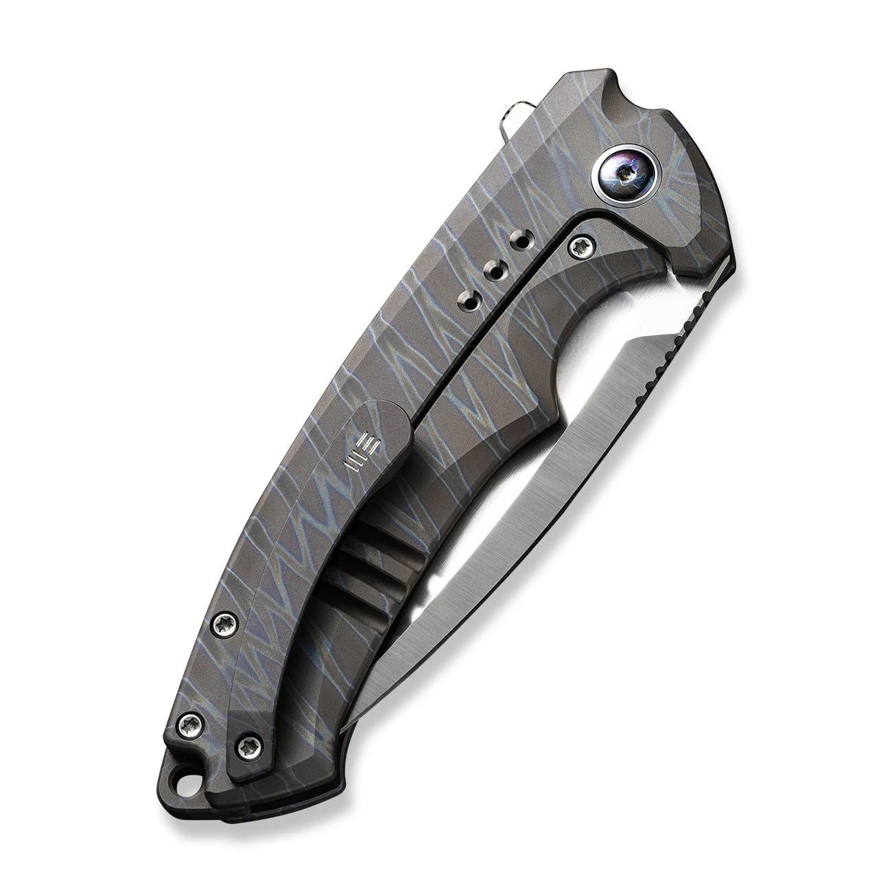 WEKNIFE Nexusia Flipper Knife Titanium Handle (3.48" CPM 20CV Blade) WE22044-3 9 WEKNIFE Nexusia Flipper Knife Titanium Handle (3.48" CPM 20CV Blade) WE22044-3 - Image 7