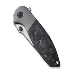 WEKNIFE Nitro Mini Flipper & Thumb Stud Knife Titanium Handle With Carbon Fiber Inlay (3.13" CPM 20CV Blade) WE22015-1 -WE KNIFE Shop weknife nitro mini flipper thumb stud knife titanium handle with carbon fiber inlay 313 cpm 20cv blade we22015 1 157223