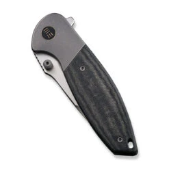 WEKNIFE Nitro Mini Flipper & Thumb Stud Knife Titanium Handle With Micarta Inlay (3.13" CPM 20CV Blade) WE22015-3 -WE KNIFE Shop weknife nitro mini flipper thumb stud knife titanium handle with micarta inlay 313 cpm 20cv blade we22015 3 111022
