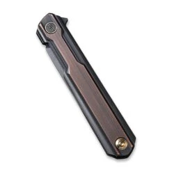 WEKNIFE Peer Flipper Knife Titanium Handle With Copper Overlay (3.46" CPM 20CV Blade) 2015F -WE KNIFE Shop weknife peer flipper knife titanium handle with copper overlay 346 cpm 20cv blade 2015f 542069