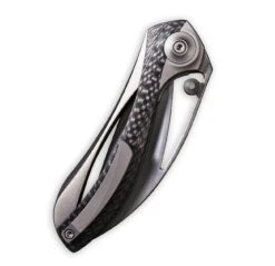 WEKNIFE Pleroma Integral Knife Titanium Handle With Carbon Fiber Inlay (2.95" M390 Blade) 821A -WE KNIFE Shop weknife pleroma integral knife titanium handle with carbon fiber inlay 295 m390 blade 821a 509002