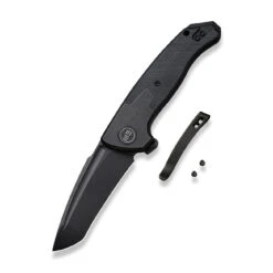 WEKNIFE Press Check Flipper Knife Titanium Handle With G10 Inlay (3.15" CPM 20CV Balde) WE20078A-1 -WE KNIFE Shop weknife press check flipper knife titanium handle with g10 inlay 315 cpm 20cv balde we20078a 1 956323